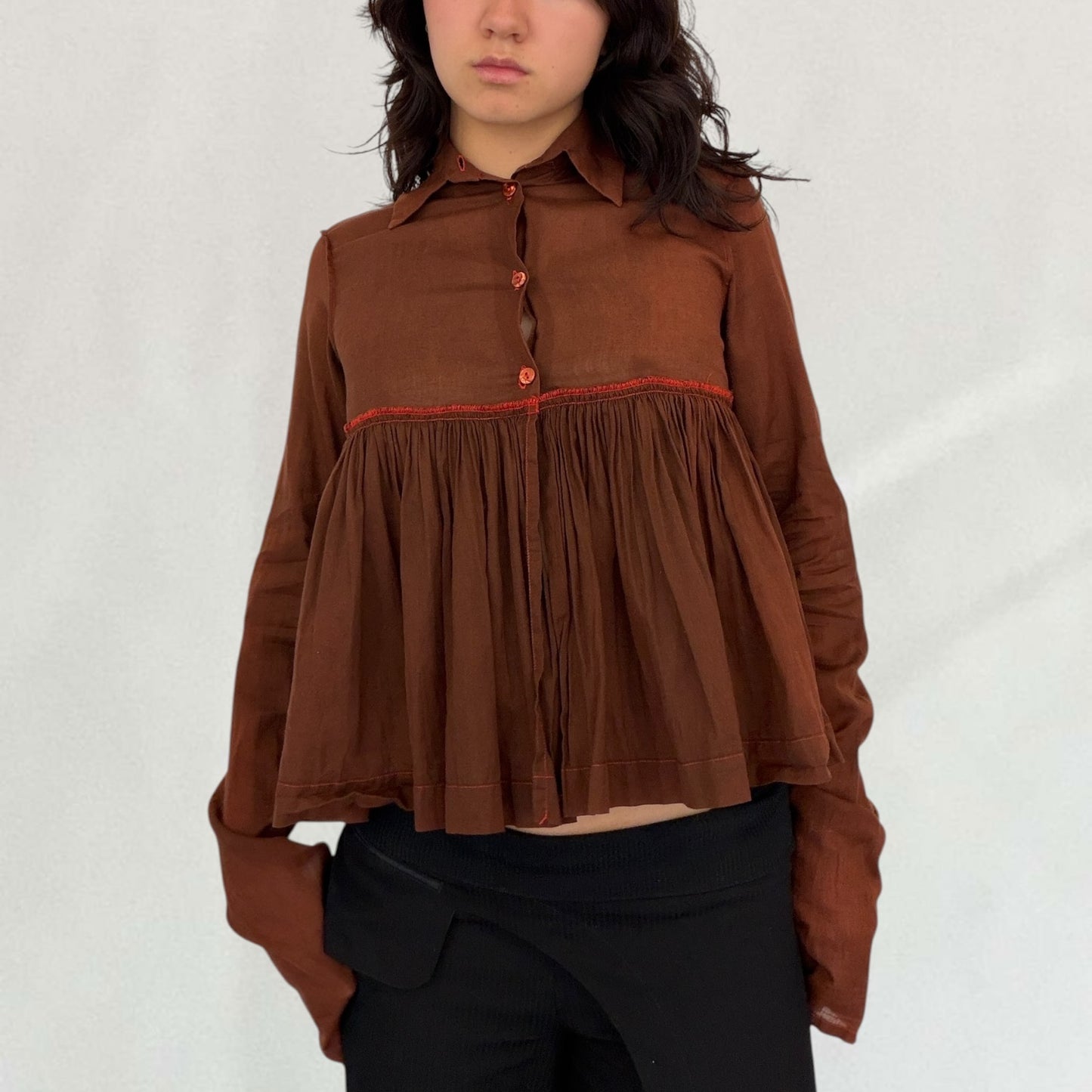 Jean Paul Gaultier ruffle shirt