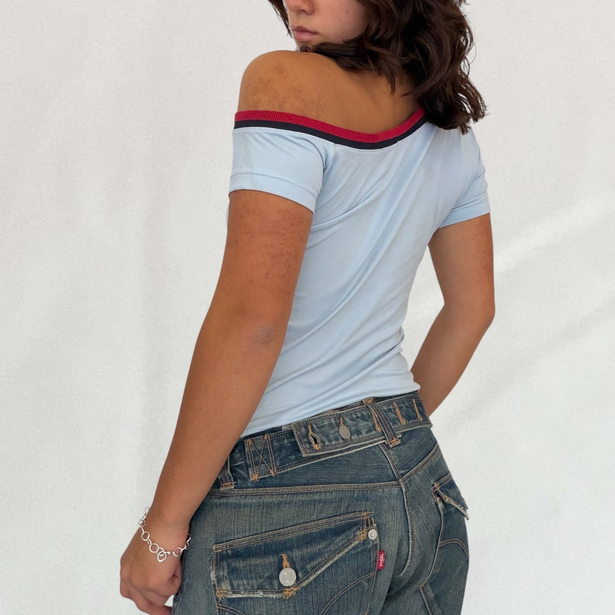 Versace off the shoulder T-shirt