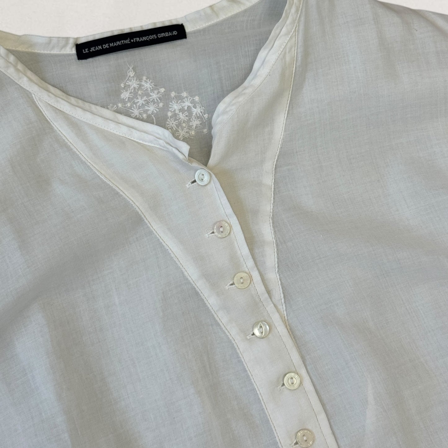 Marithé + François Girbaud embroidered shirt