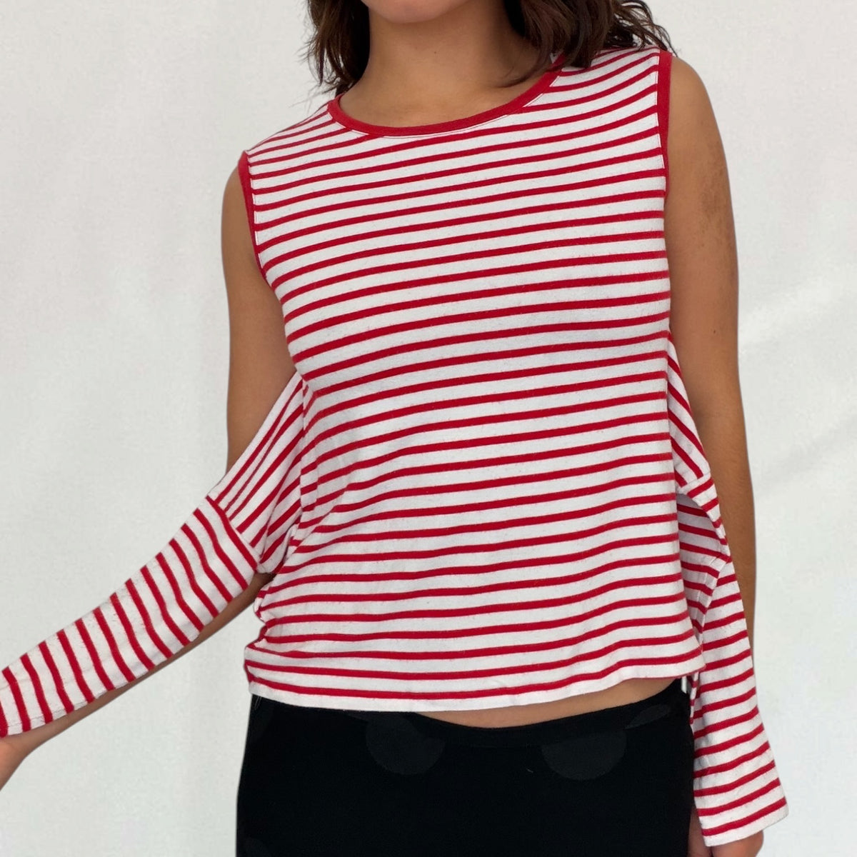 Jean Paul Gaultier striped multi way vest