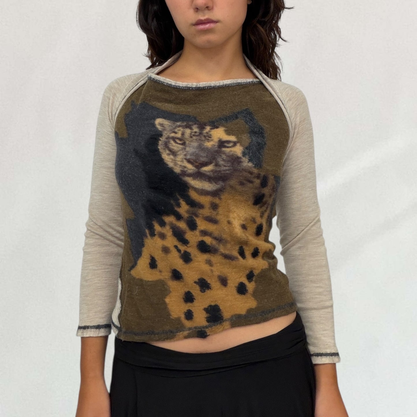 Jean Paul Gaultier leopard print top