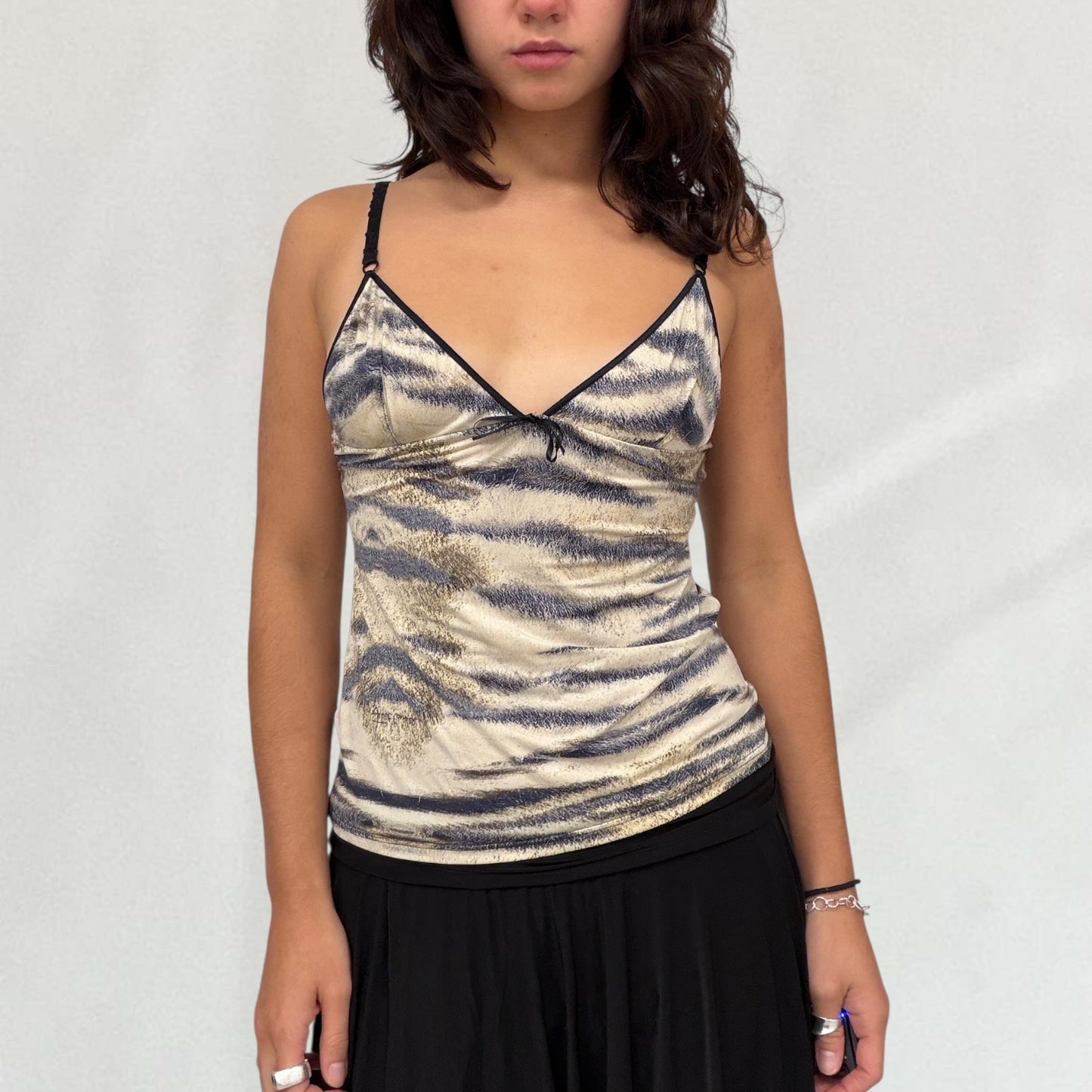 Roberto Cavalli tiger print cami