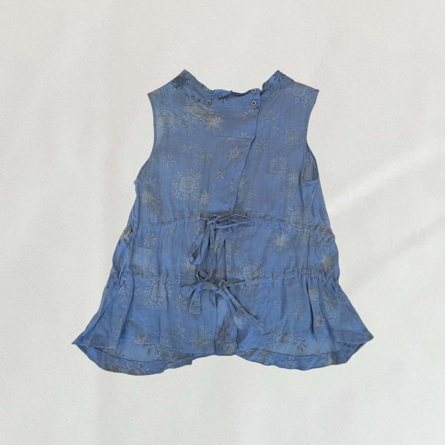 Marithé + François Girbaud tie up blouse