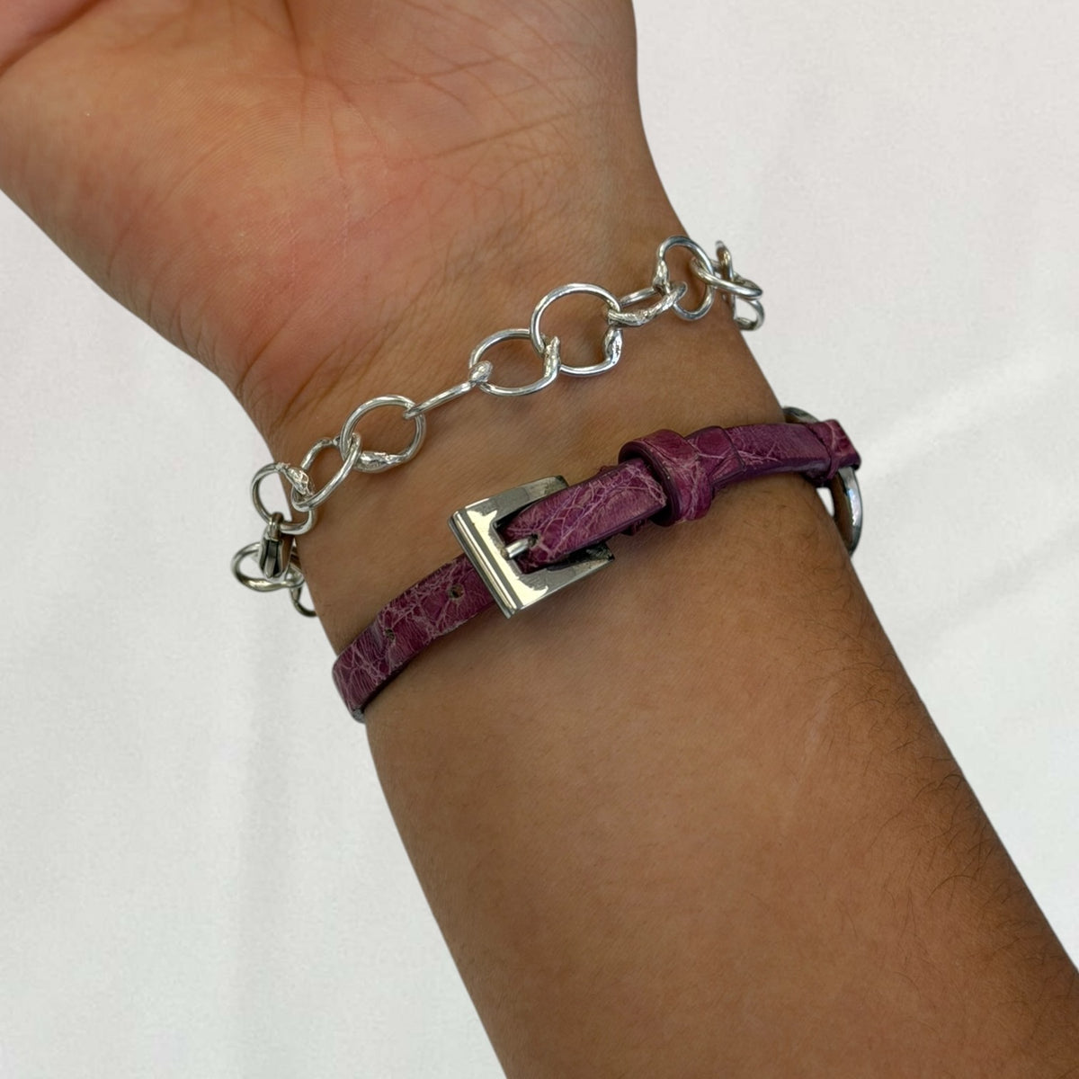 Prada silver bracelet