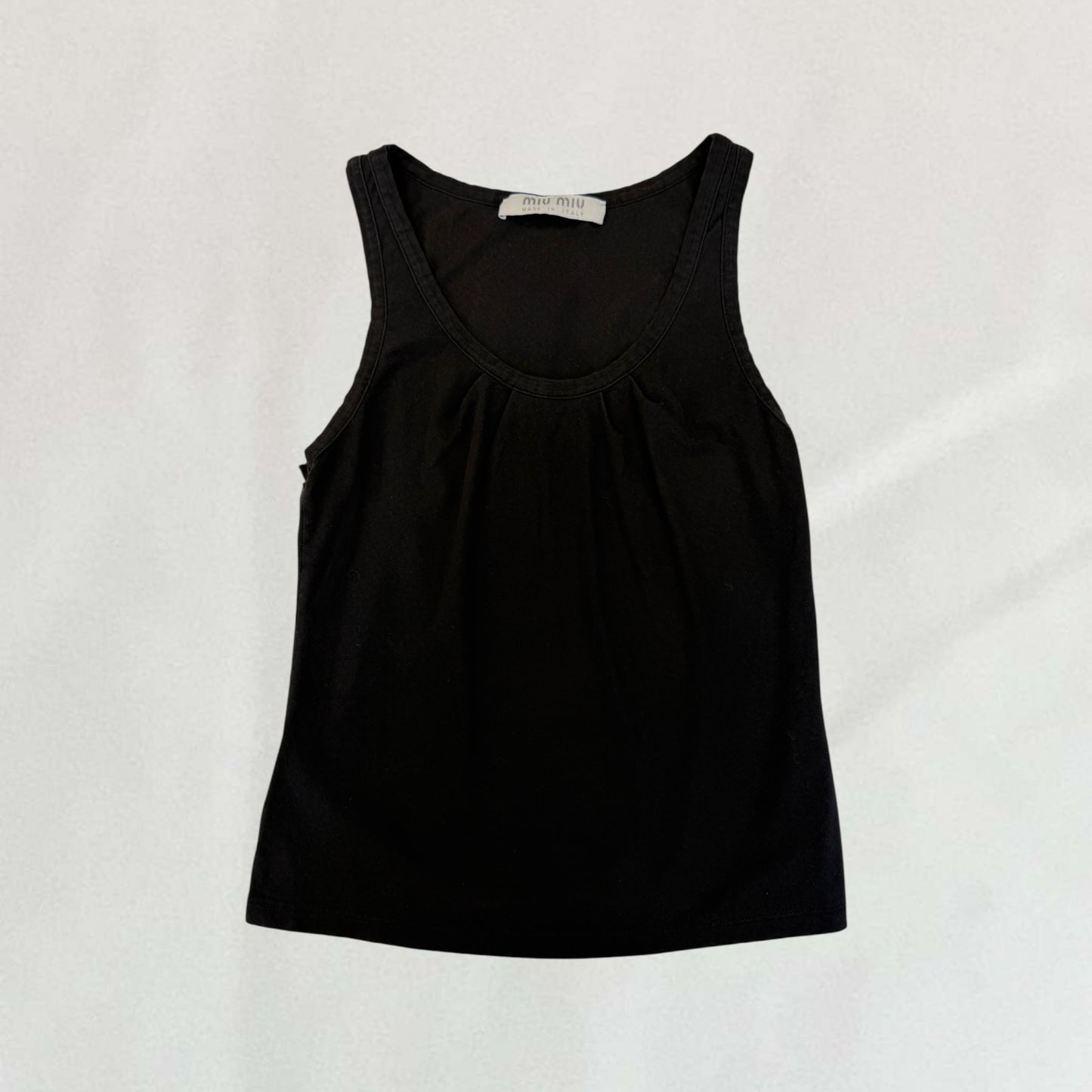 Miu Miu pleated tank top