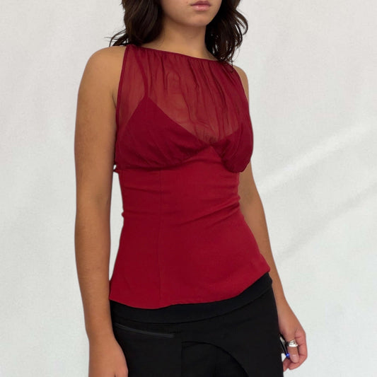 Moschino sheer vest