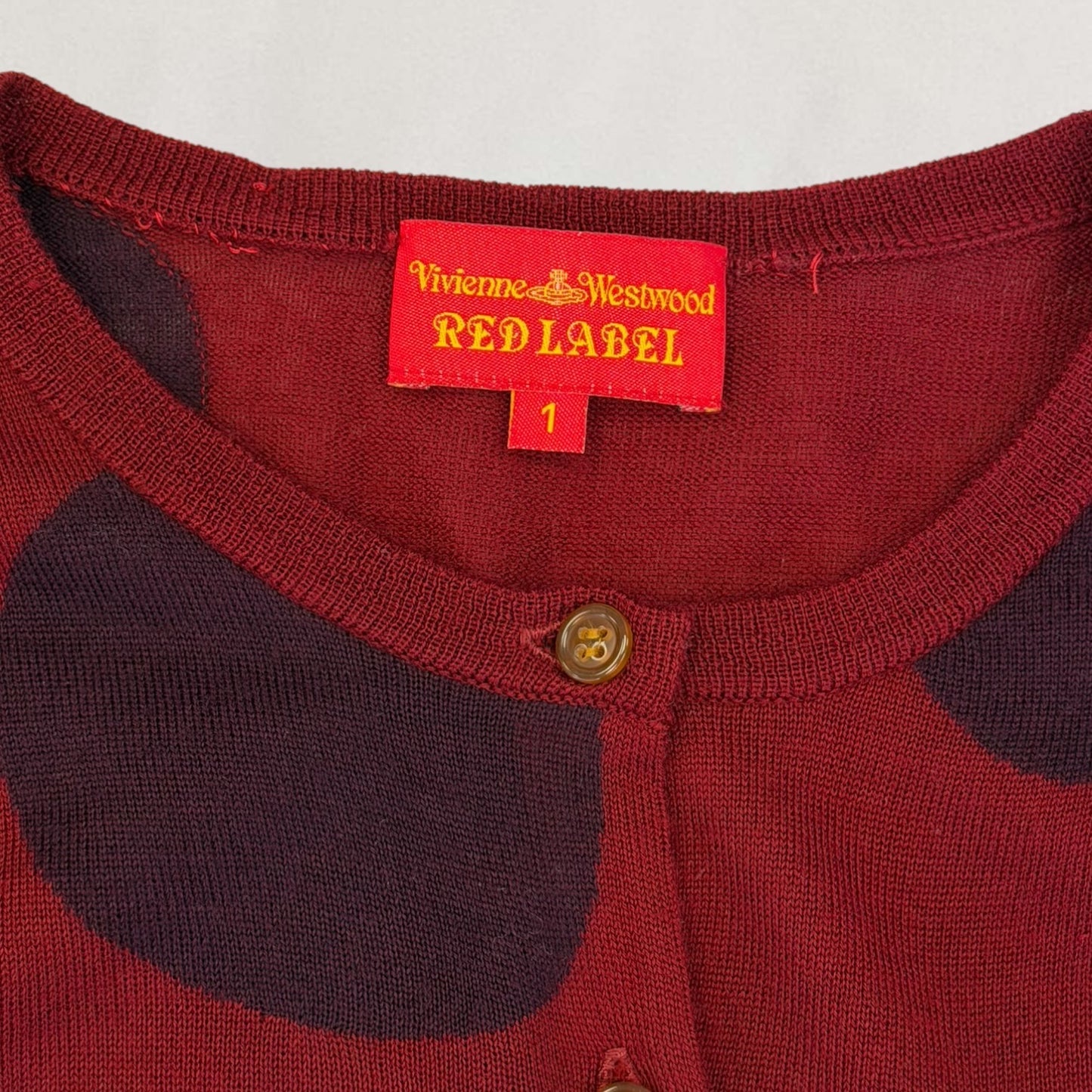 Vivienne Westwood polka dot cardigan