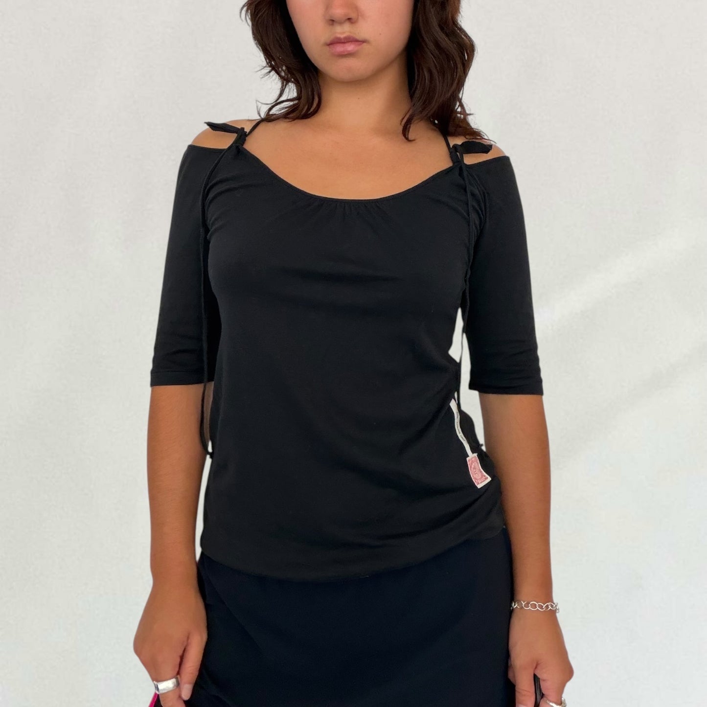 Cop Copine tie detail T-shirt