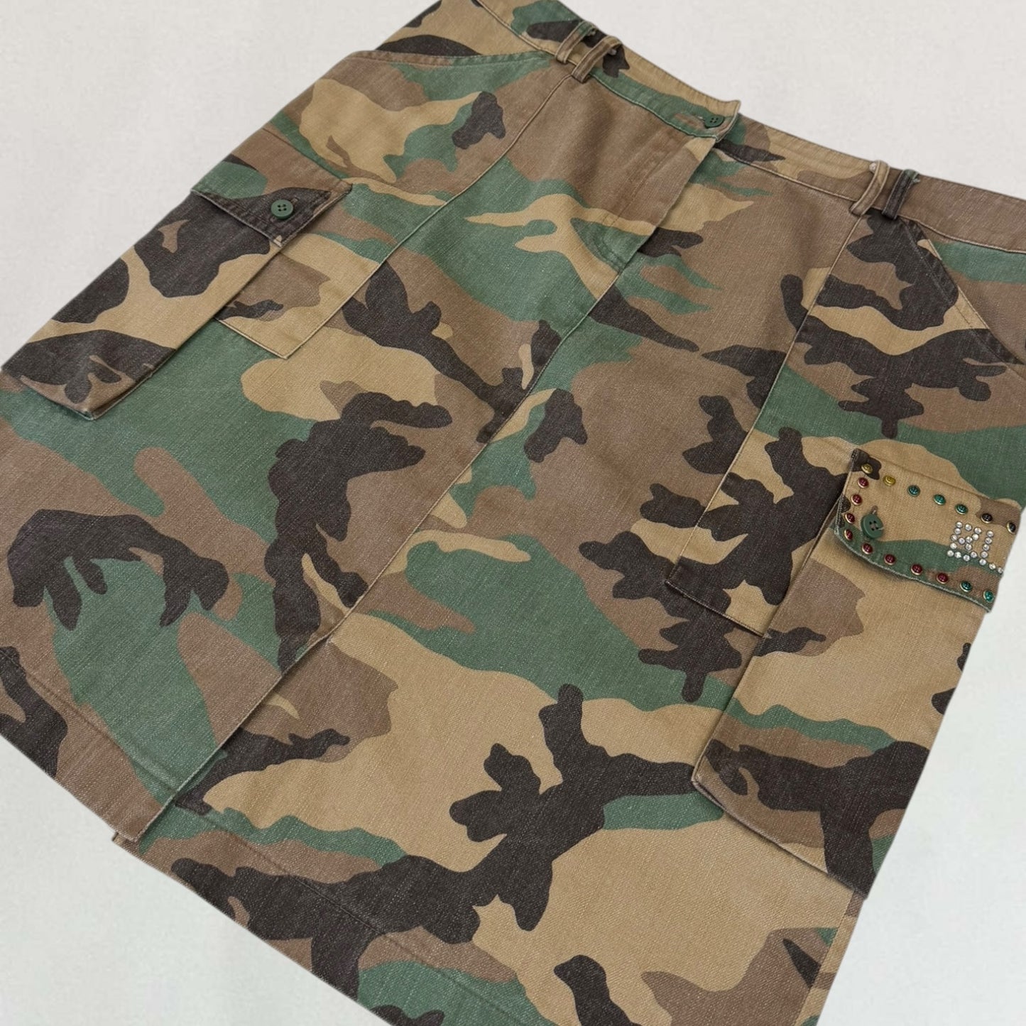 Blumarine camo skirt