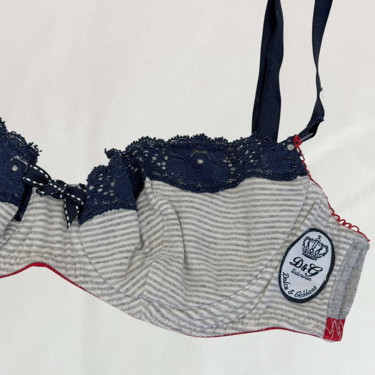 Dolce & Gabbana pinstripe bra