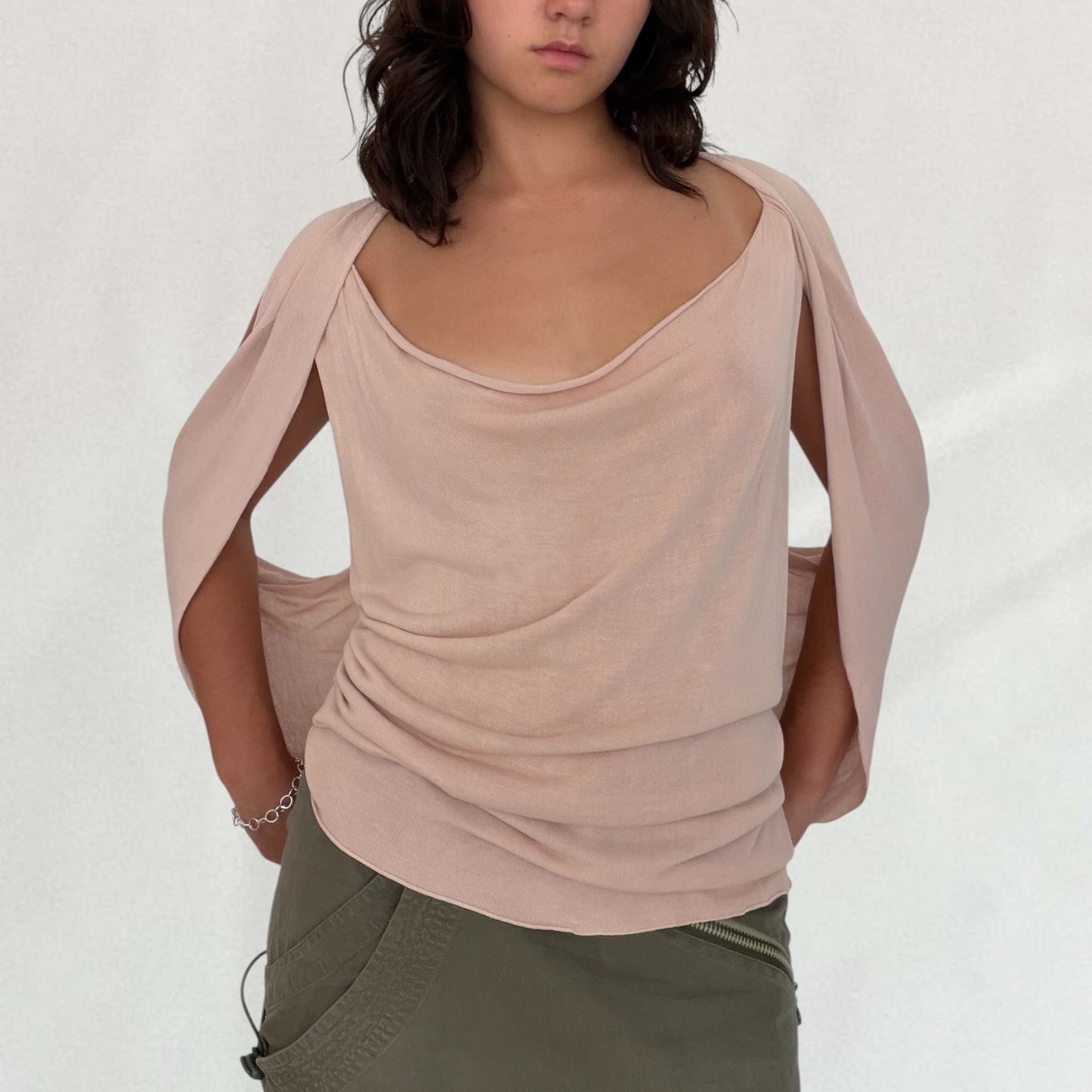 Jean Paul Gaultier cowl neck top