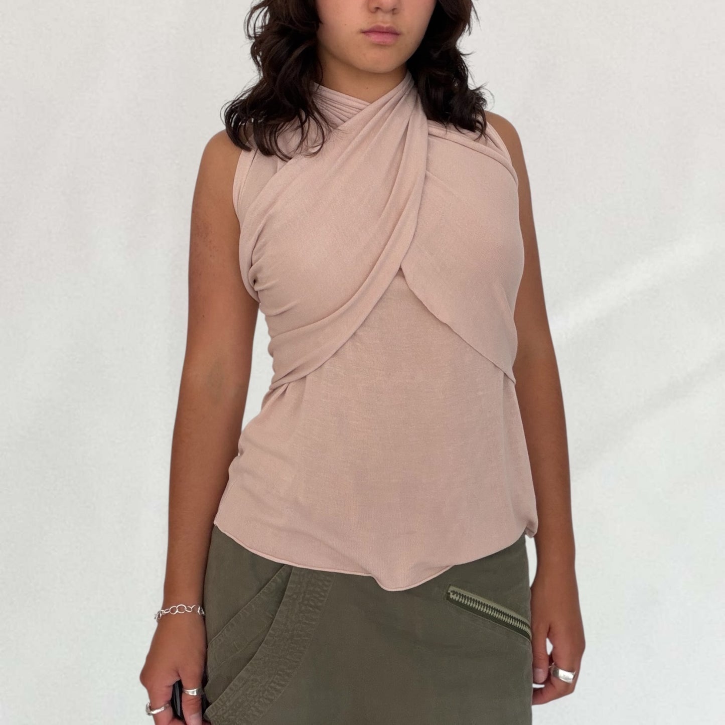 Jean Paul Gaultier cowl neck top