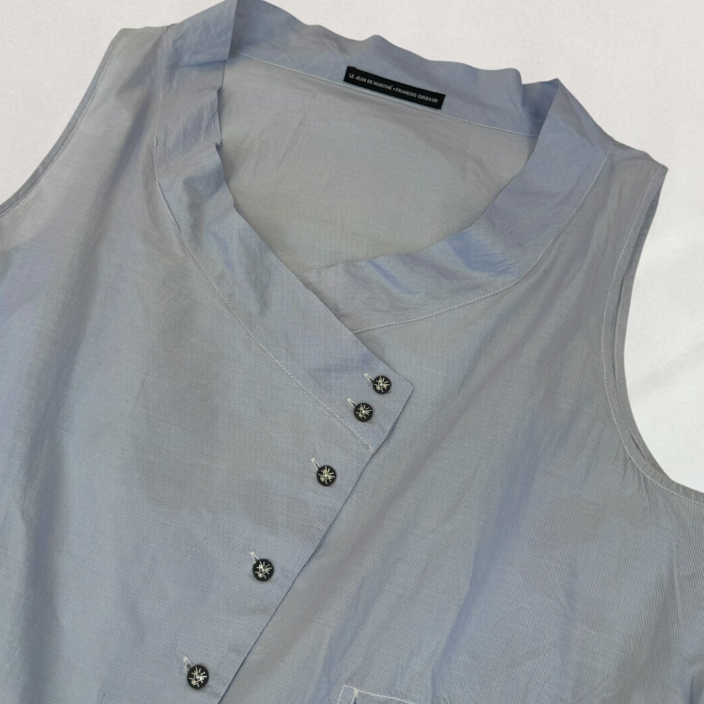 Marithé + François Girbaud gathered blouse