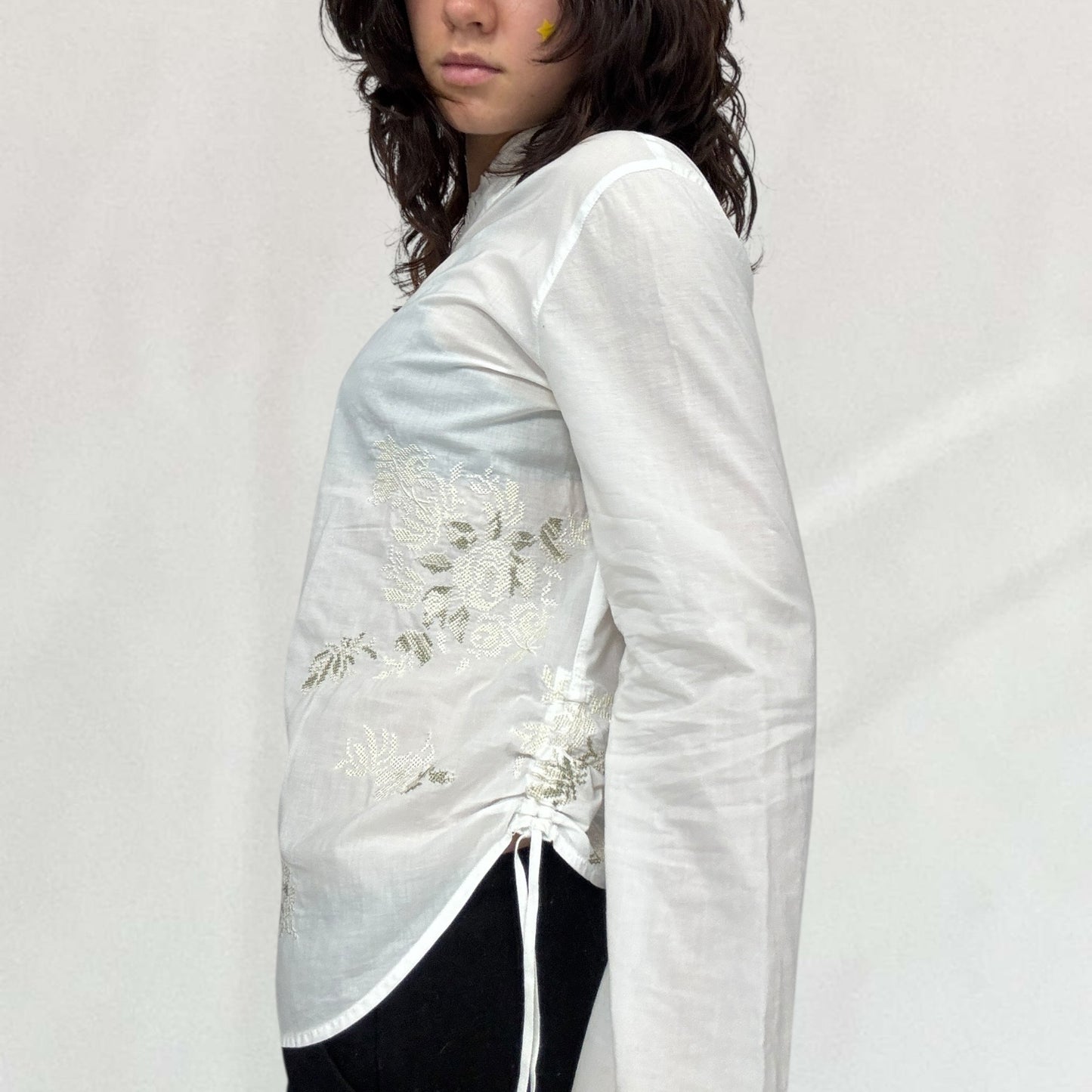 Marithé + François Girbaud embroidered shirt