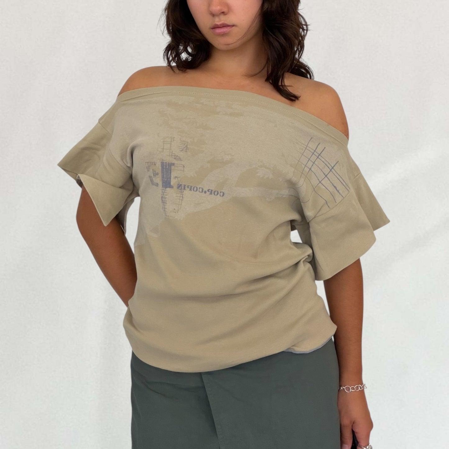 Cop Copine off the shoulder T-shirt