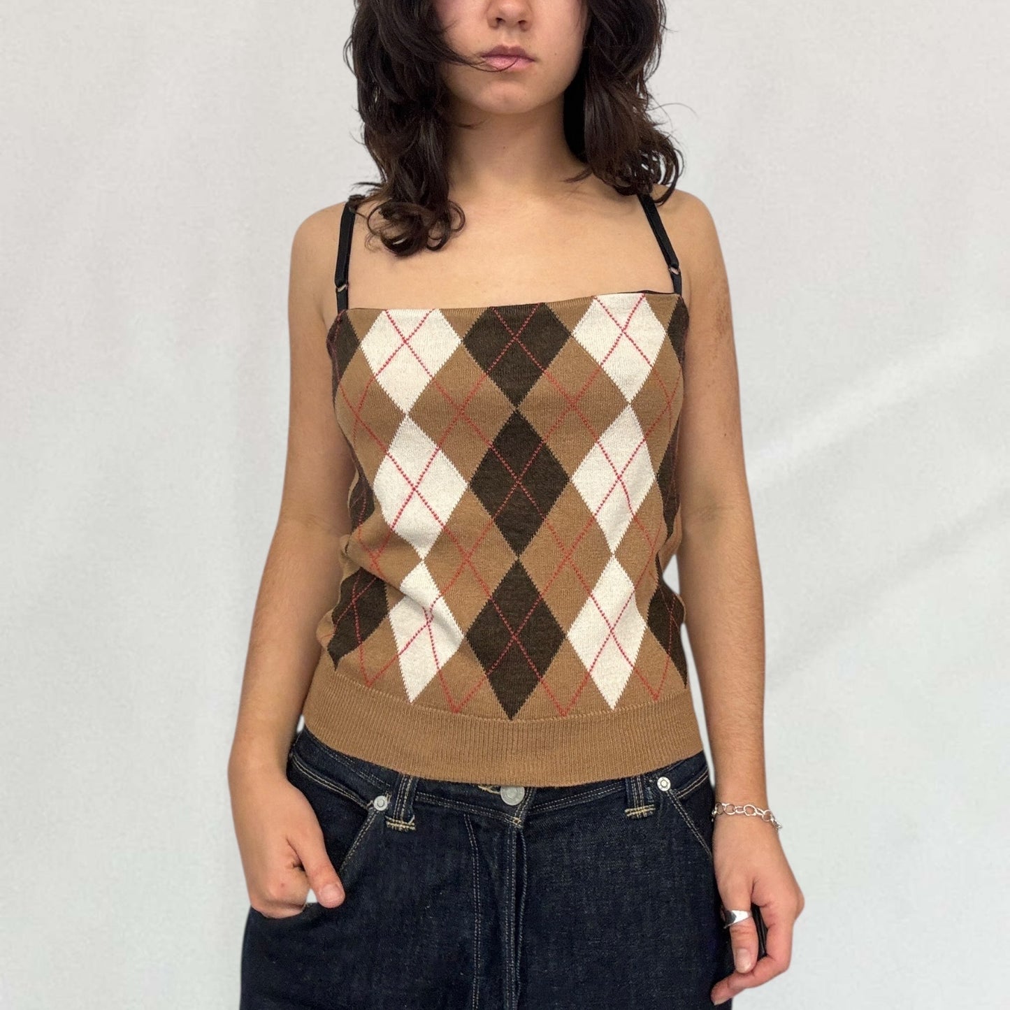 Dolce & Gabbana argyle cami