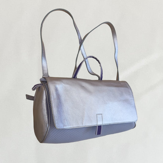 Miu Miu chrome backpack bag