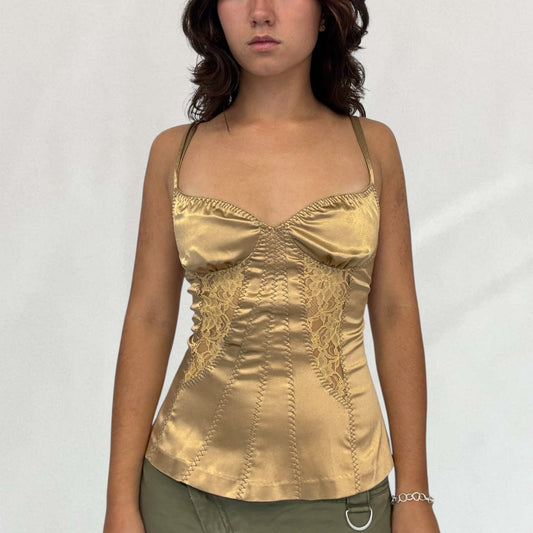 Dolce & Gabbana satin fitted cami top