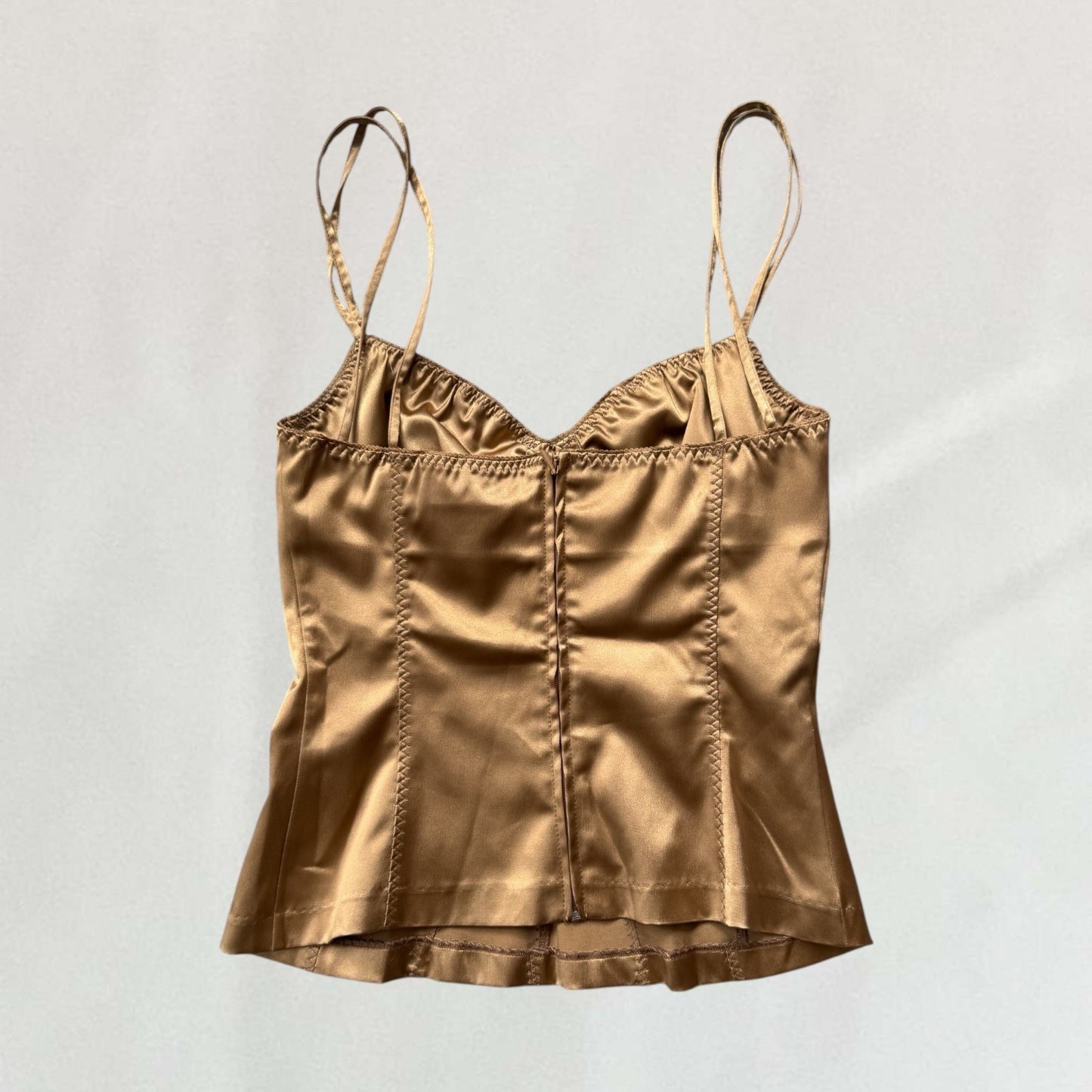 Dolce & Gabbana satin fitted cami top