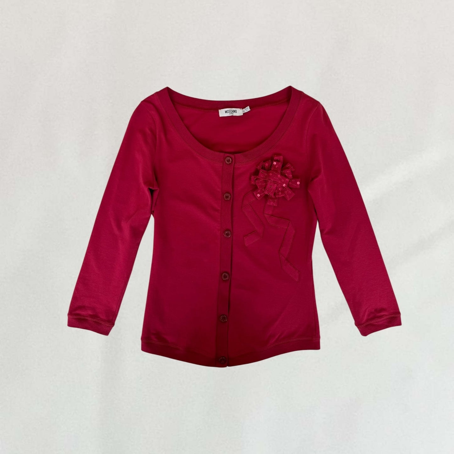 Moschino rosette cardigan