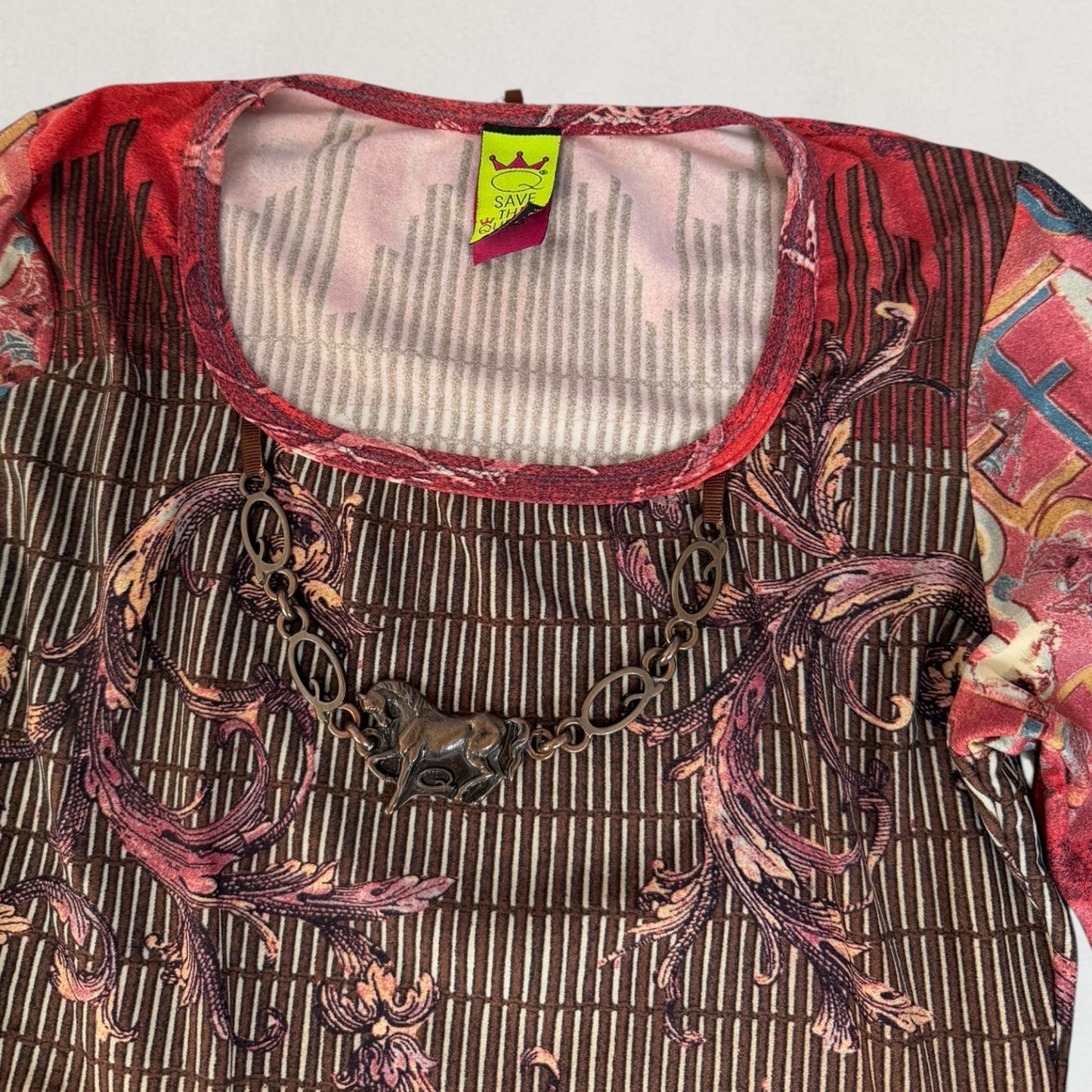Save The Green graphic print top