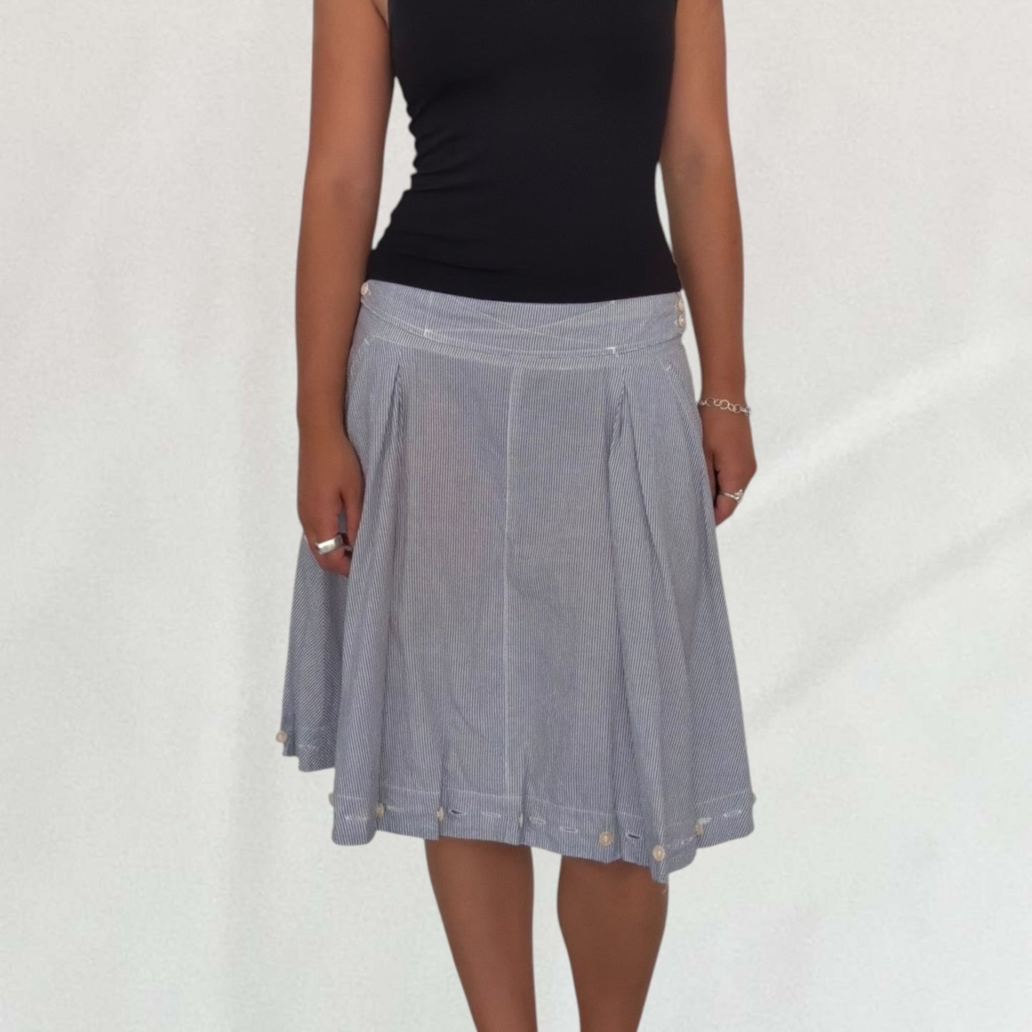 Prada pinstripe skirt