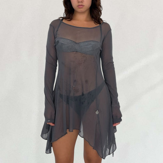 Cop Copine mesh midi dress