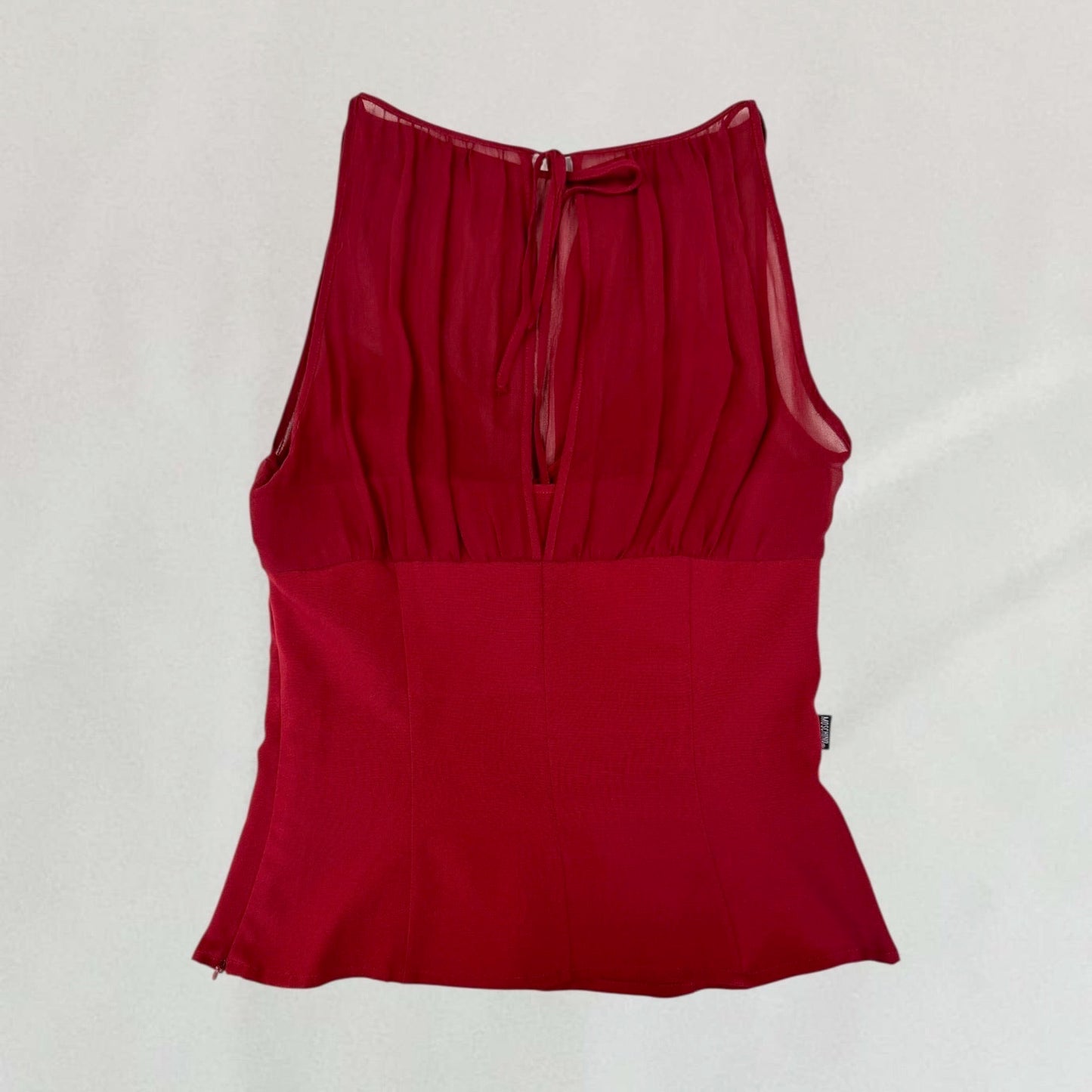Moschino sheer vest