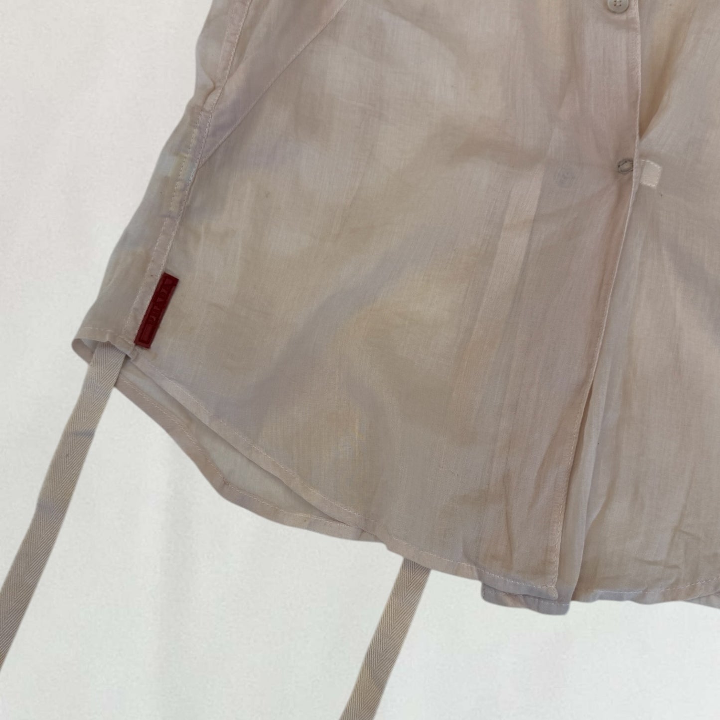 Prada sheer wrap shirt