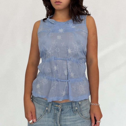 Marithé + François Girbaud tie up blouse