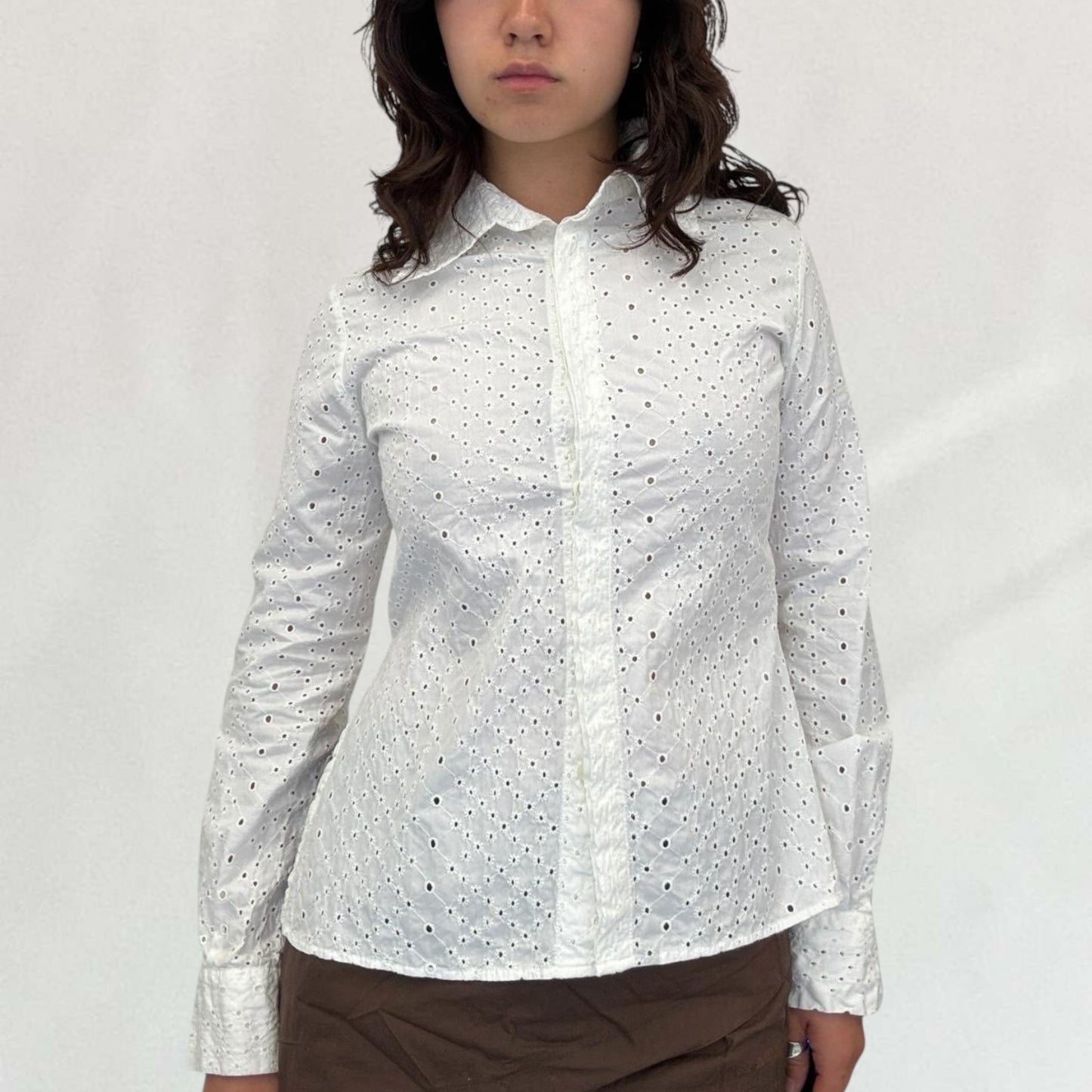 Roberto Cavalli broderie shirt