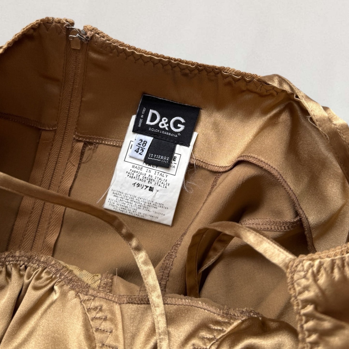 Dolce & Gabbana satin fitted cami top