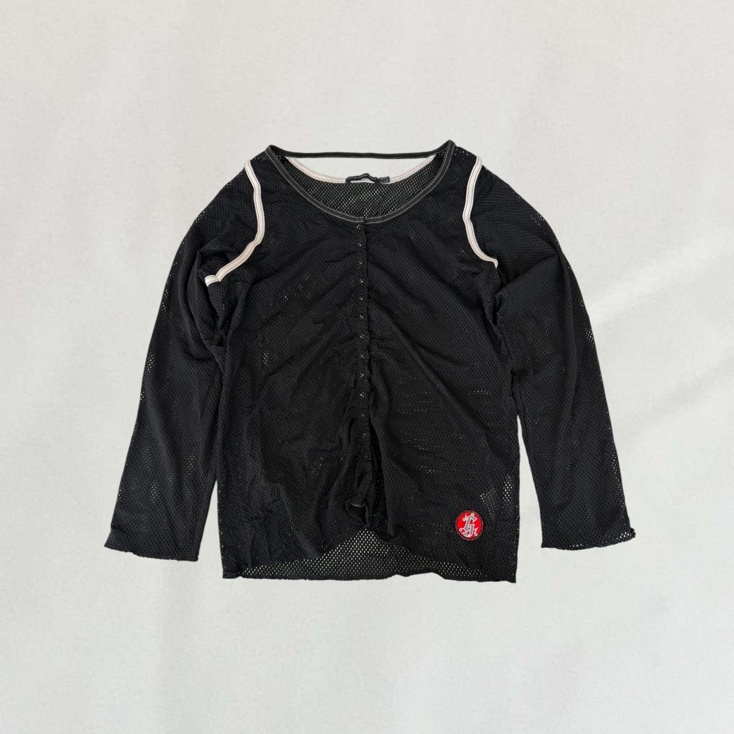 Marithé + François Girbaud netted top