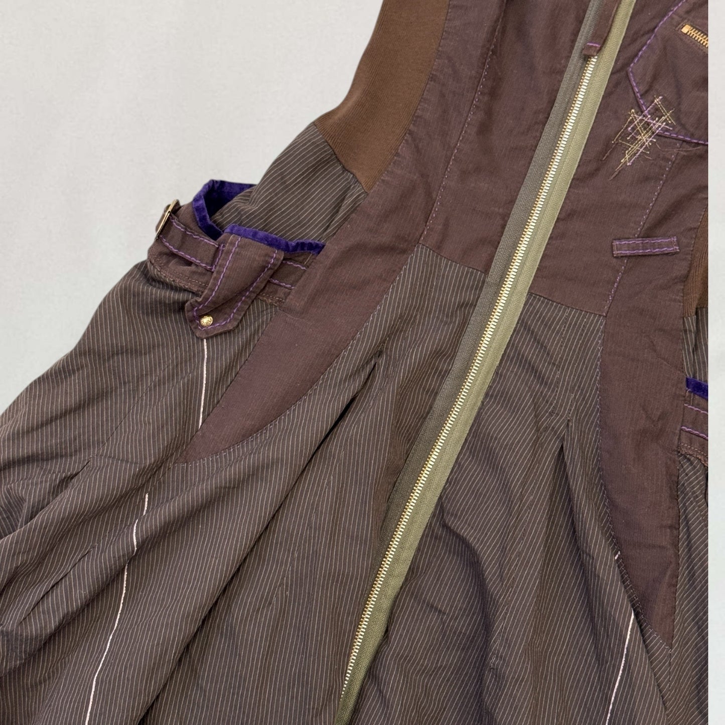 Marithé + François Girbaud zip front dress