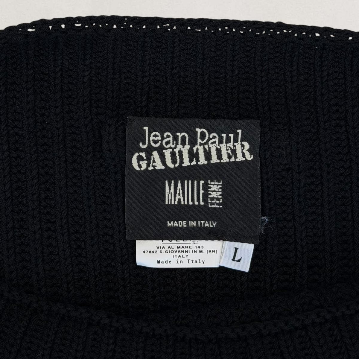 Jean Paul Gaultier ribbed jumper