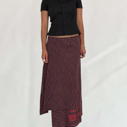 Cop Copine pinstripe skirt