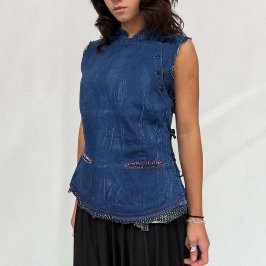 Marithé + François Girbaud asymmetric vest