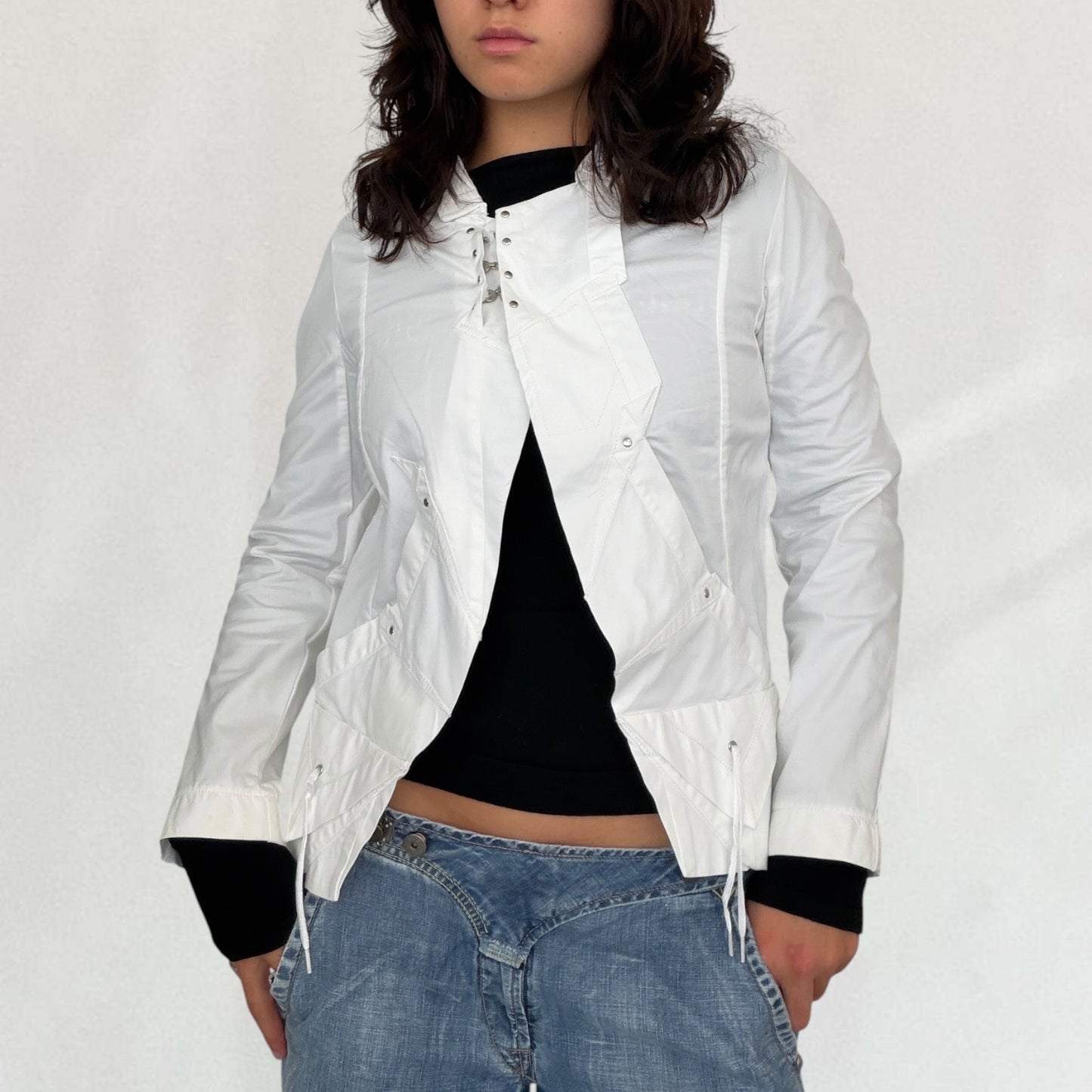 Marithé + François Girbaud open front jacket