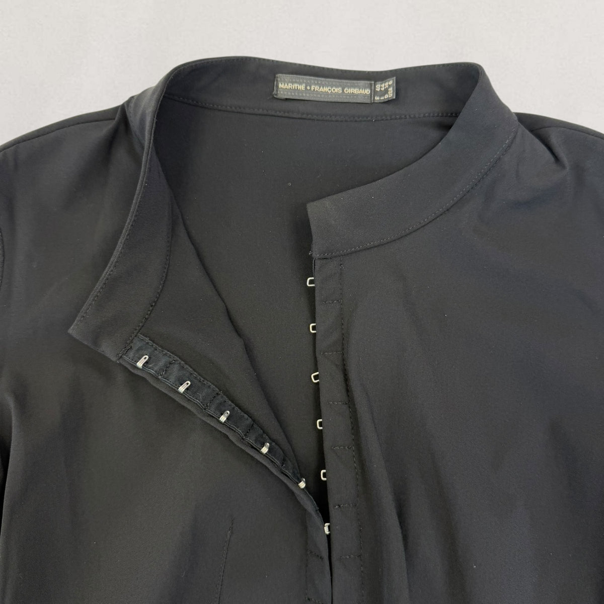 Marithé + François Girbaud hook and eye jacket