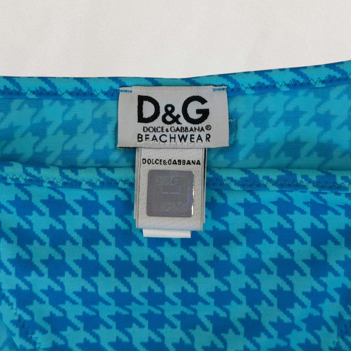 Dolce & Gabbana houndstooth bikini