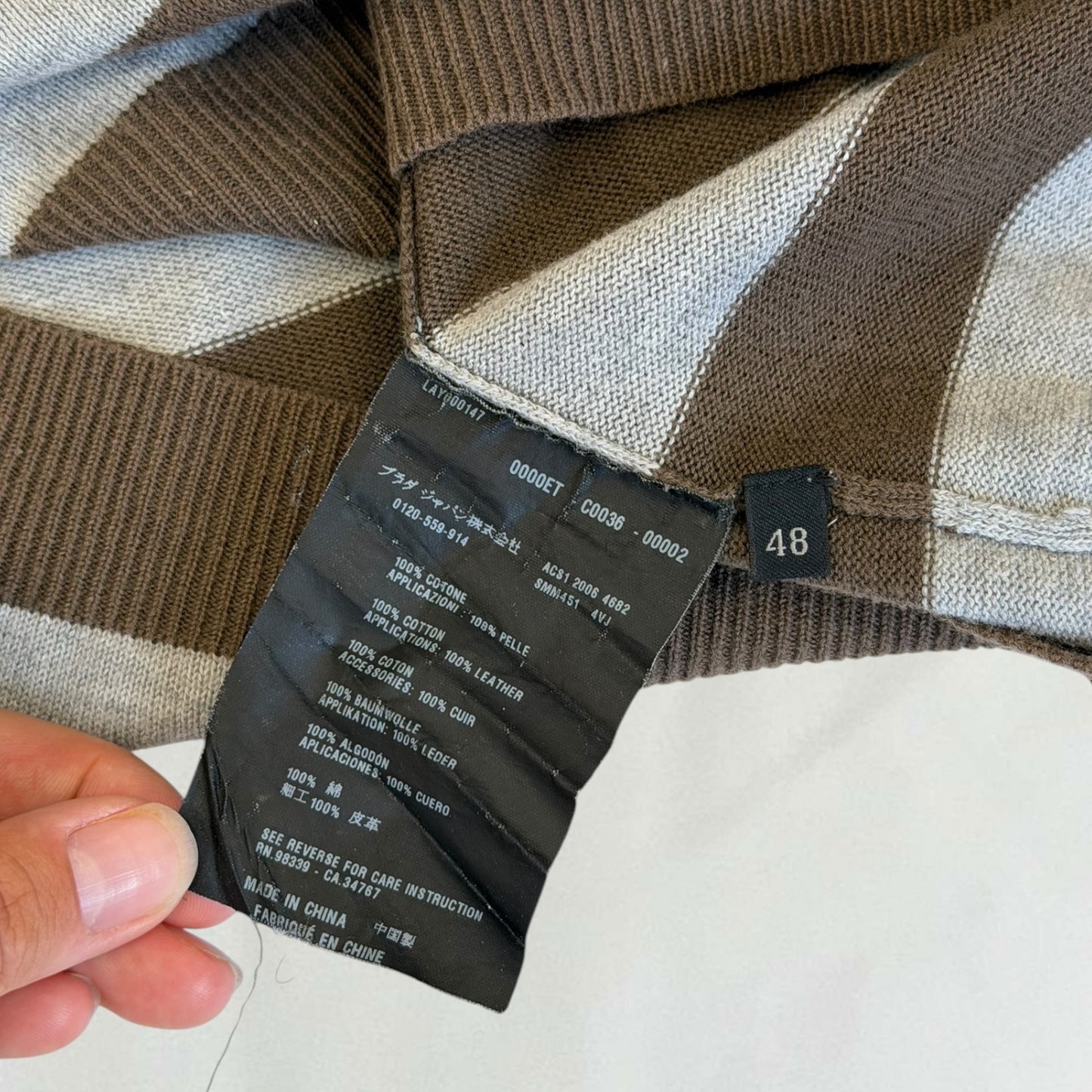 Prada striped jumper