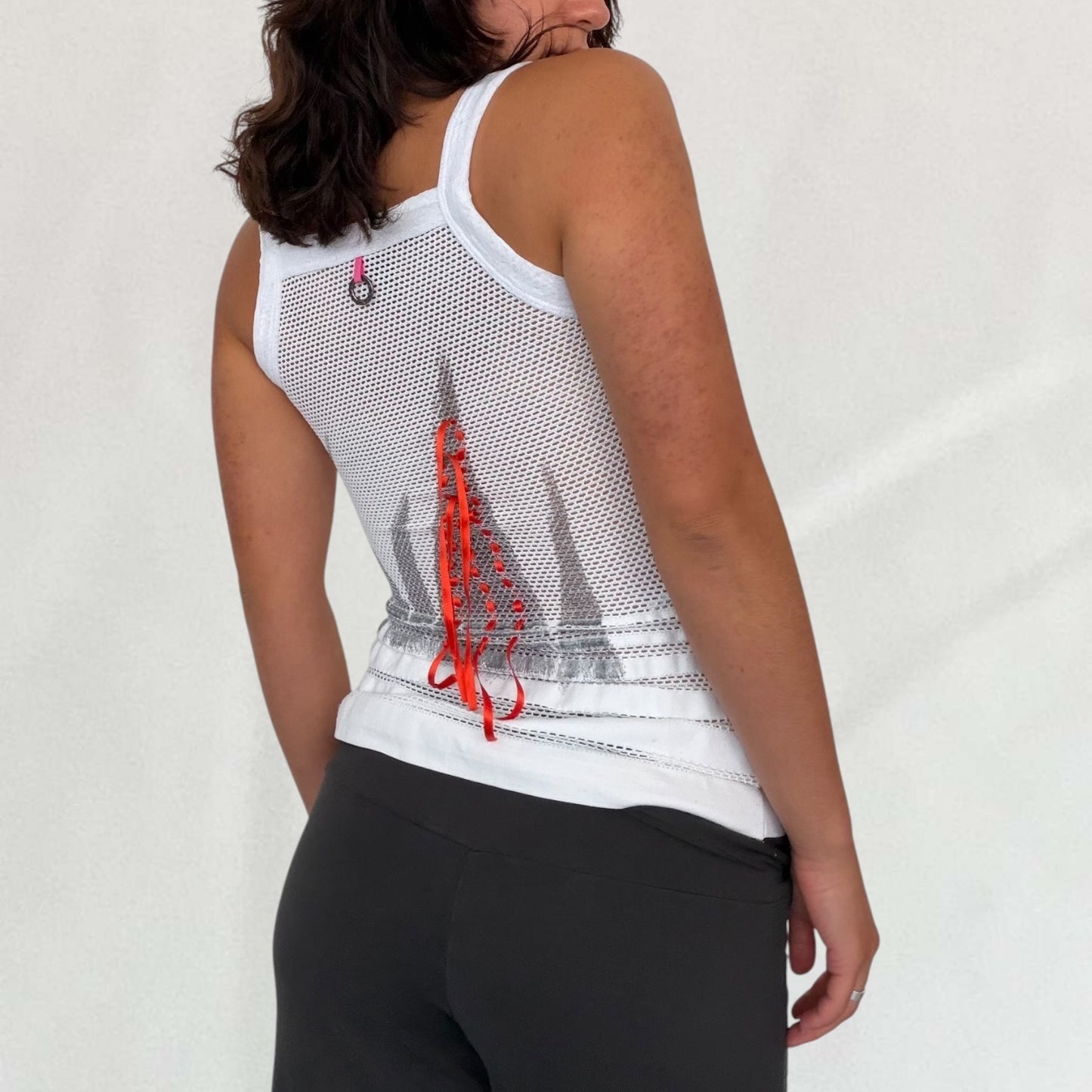 Save The Queen fishnet tank