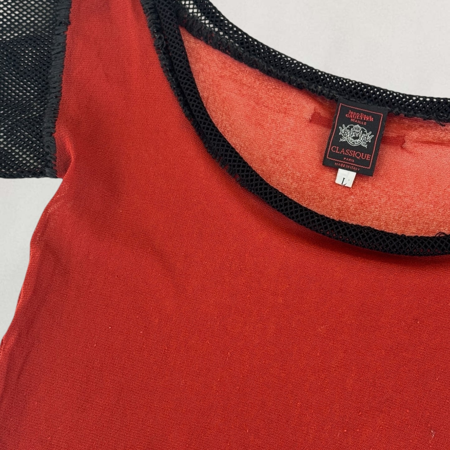Jean Paul Gaultier mesh T shirt