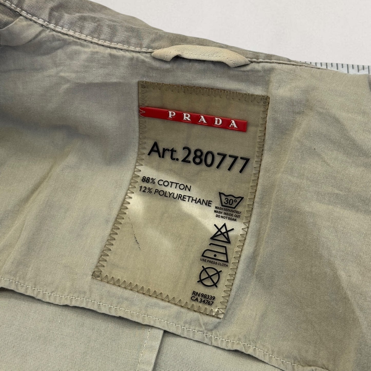 Prada button-up trench