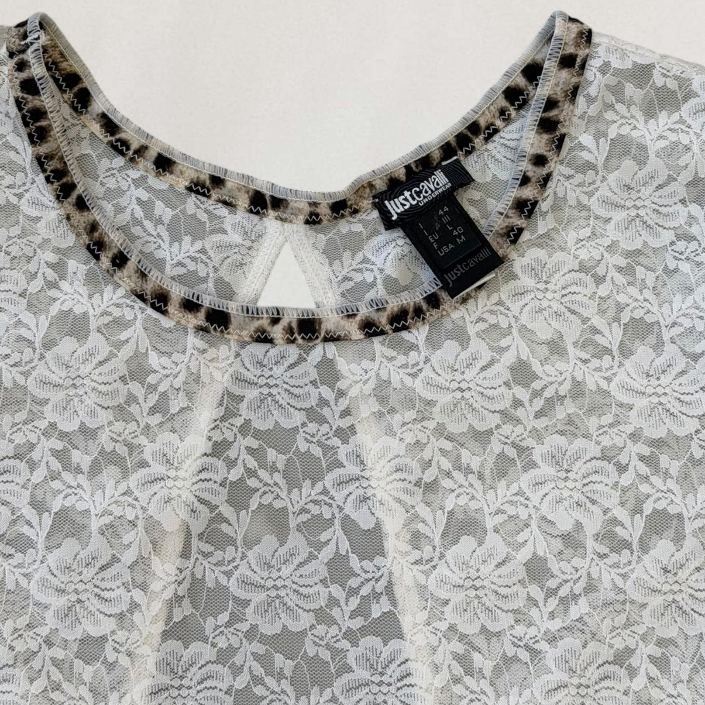 Roberto Cavalli lace T-shirt