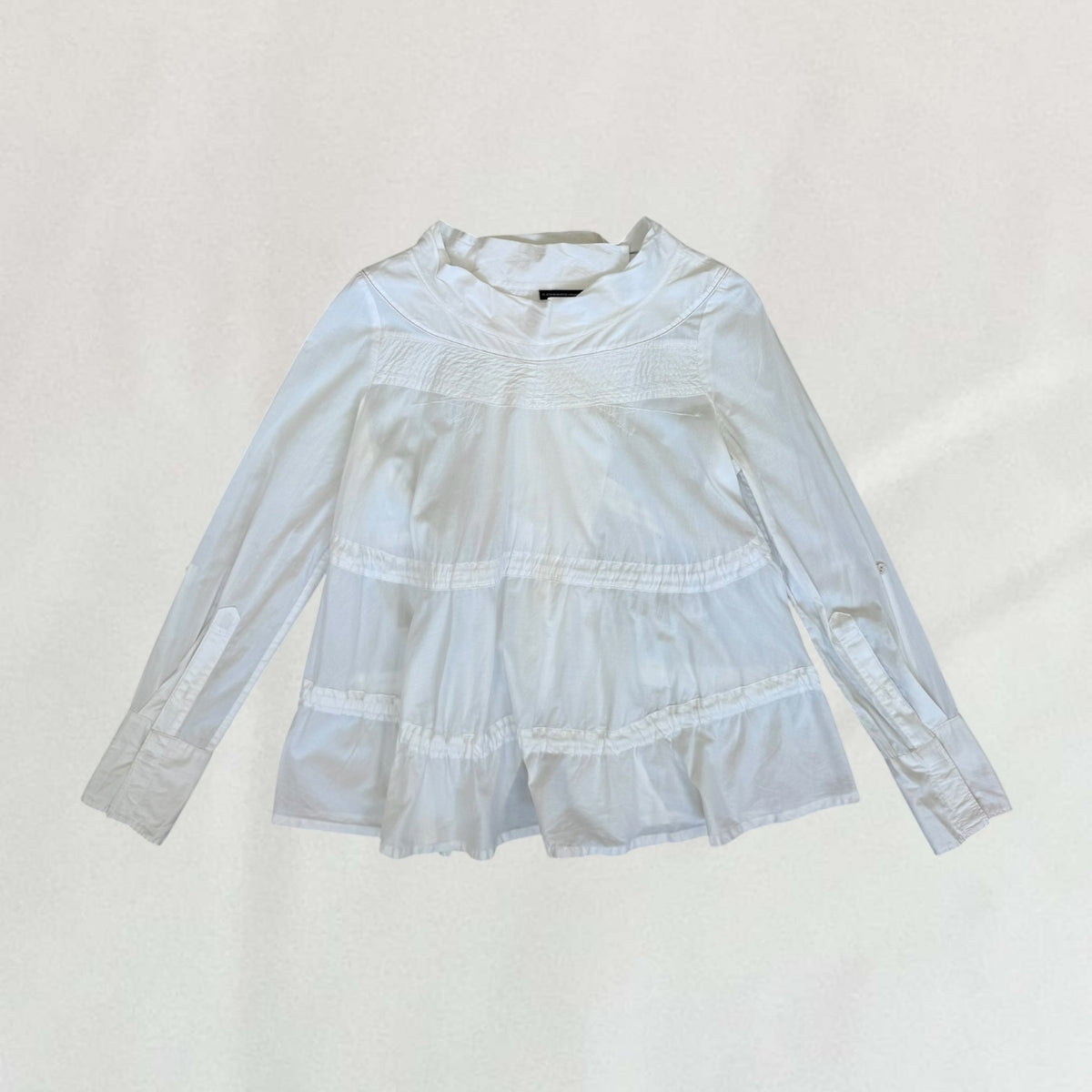 Marithé + François Girbaud ruched blouse