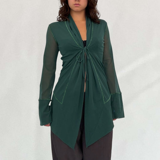 Jean Paul Gaultier tie front top