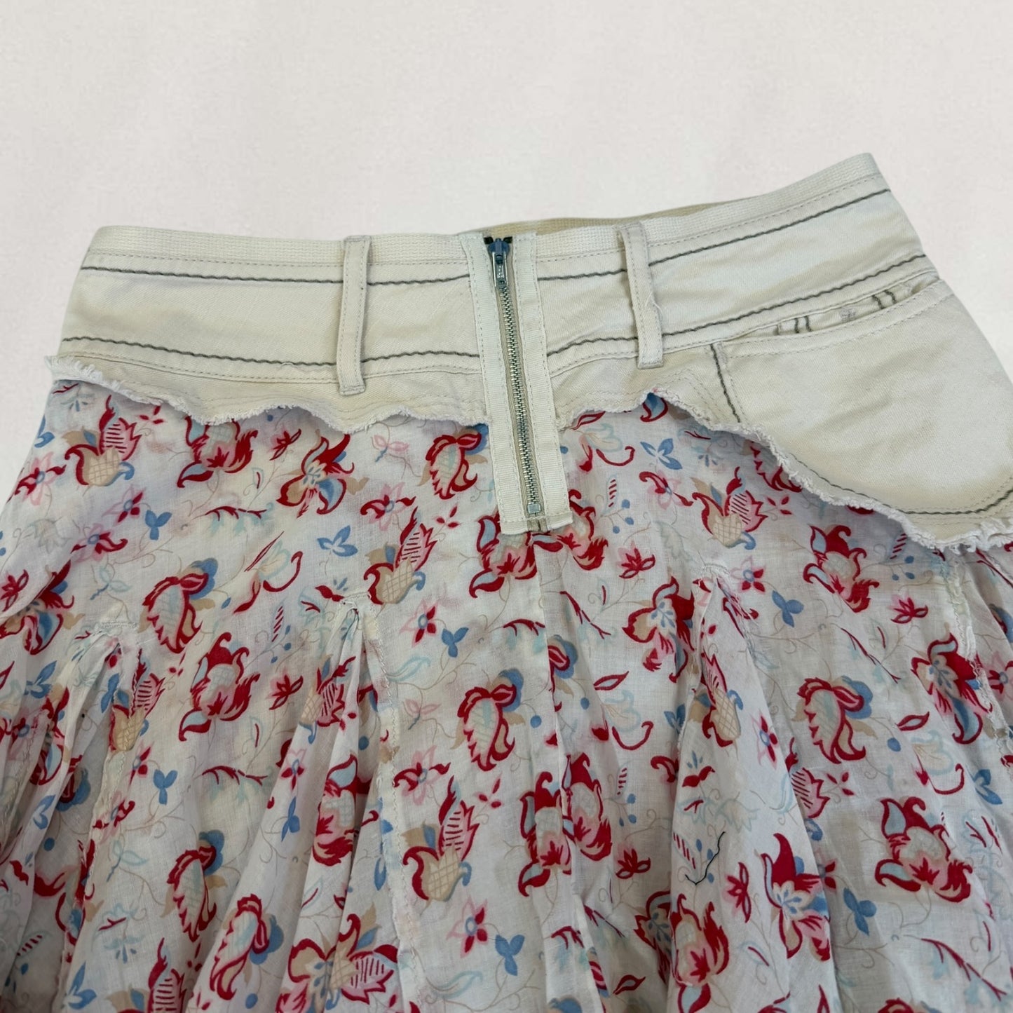 Marithé + François Girbaud floral skirt