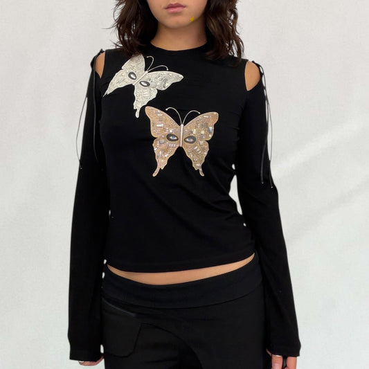 Roberto Cavalli moth top