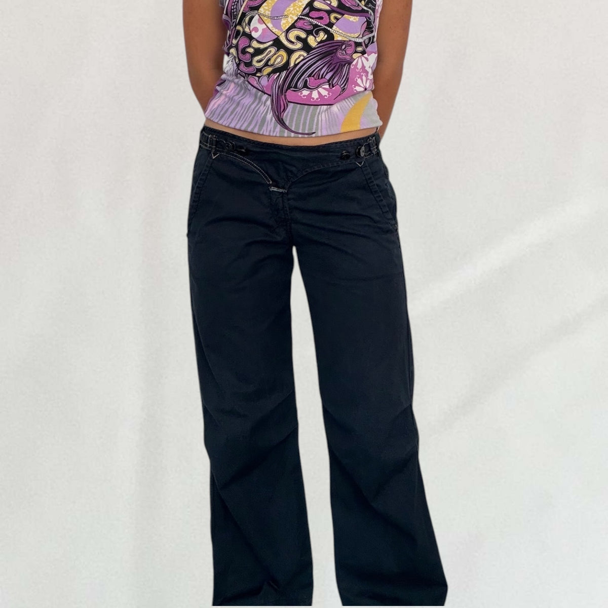 Marithé + François Girbaud buckle trousers